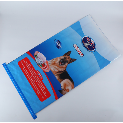 customize woven bag Polypropylene sack bag of bopp laminated pet dog food packaging bag