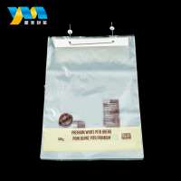 Wholesale custom printed plastic clear bopp cpp pp ldpe wicket bread packing bag