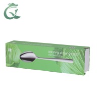 Custom drawer box for spoon gift box fancy gift cardboard box with clear pvc window spoon packing