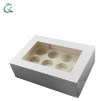 custom printed clear lid empty paper gift chocolate packing box