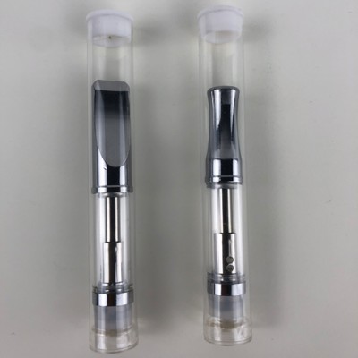 cbd vape Clear or round tip Plastic Cartridge ceramic 0.5 1 ml 510 thread vape custom