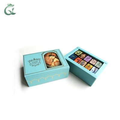 luxury custom cmyk printed chocolate packing box