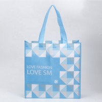 Durable Supermarket Laminated Printing pp Non Woven Tote Shopping Bag